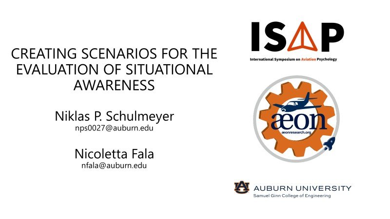 Niklas won the Stanley Roscoe student paper competition.